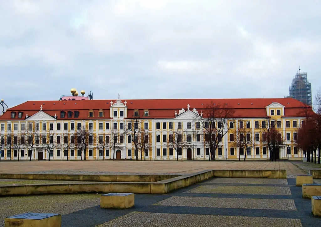 Le batiment du Landtag de Saxe-Anhalt a Magdebourg, siege du parlement regional allemand