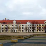 Le batiment du Landtag de Saxe-Anhalt a Magdebourg, siege du parlement regional allemand