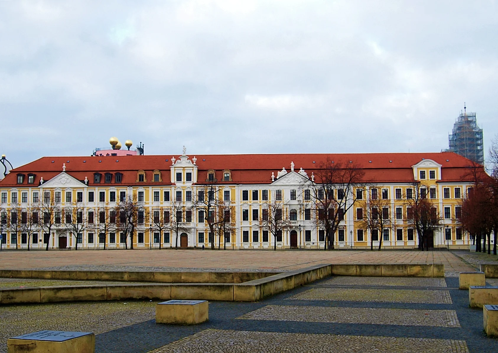 Le batiment du Landtag de Saxe-Anhalt a Magdebourg, siege du parlement regional allemand