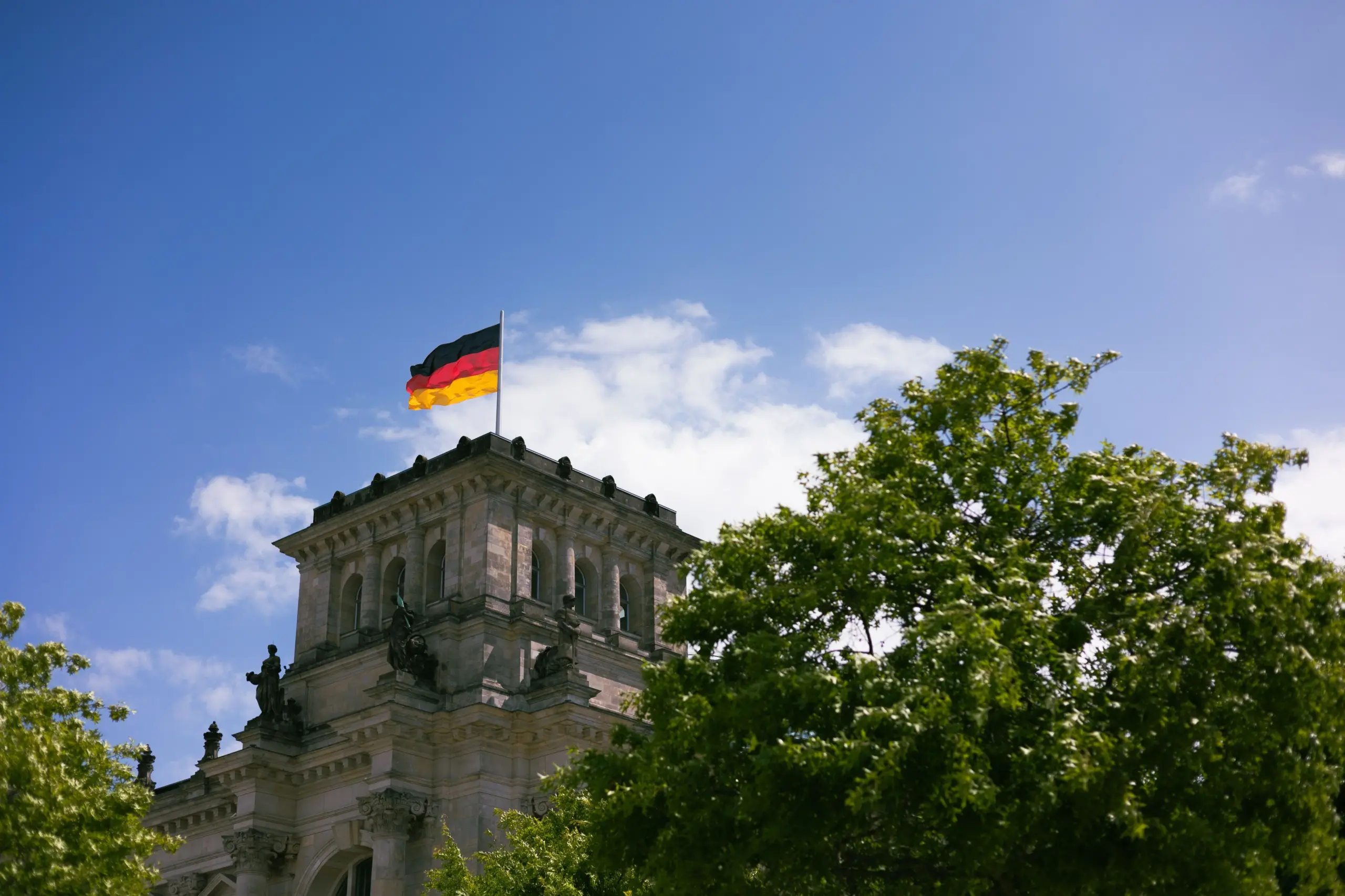 Le Reichstag à Berlin, siège du Bundestag allemand