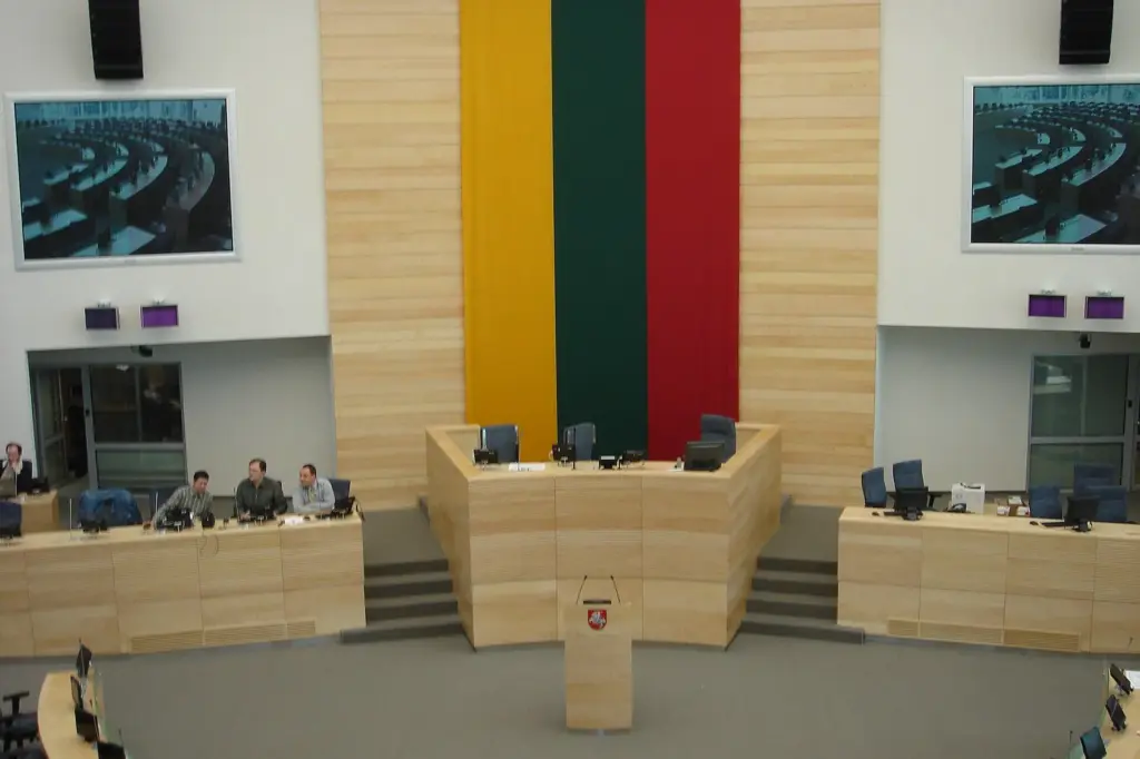 Le Seimas, parlement de la République de Lituanie, à Vilnius