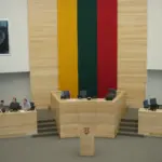 Le Seimas, parlement de la République de Lituanie, à Vilnius