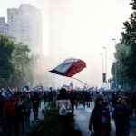 people marching on road