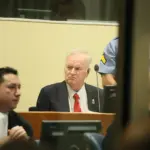 Ratko Mladic lors du prononcé de son jugement au Tribunal pénal international pour l'ex-Yougoslavie, La Haye