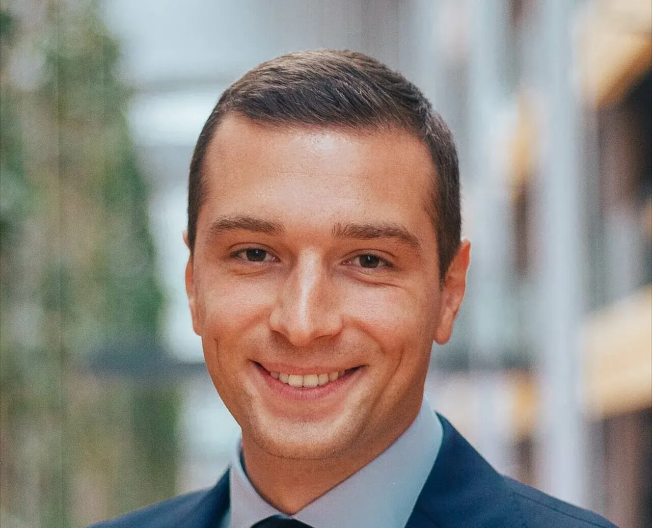 Jordan Bardella, president du Rassemblement national, au Parlement europeen