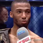 Le combattant francais Salahdine Parnasse lors d'un evenement MMA