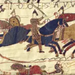 Détail de la tapisserie de Bayeux représentant l'évêque Odon