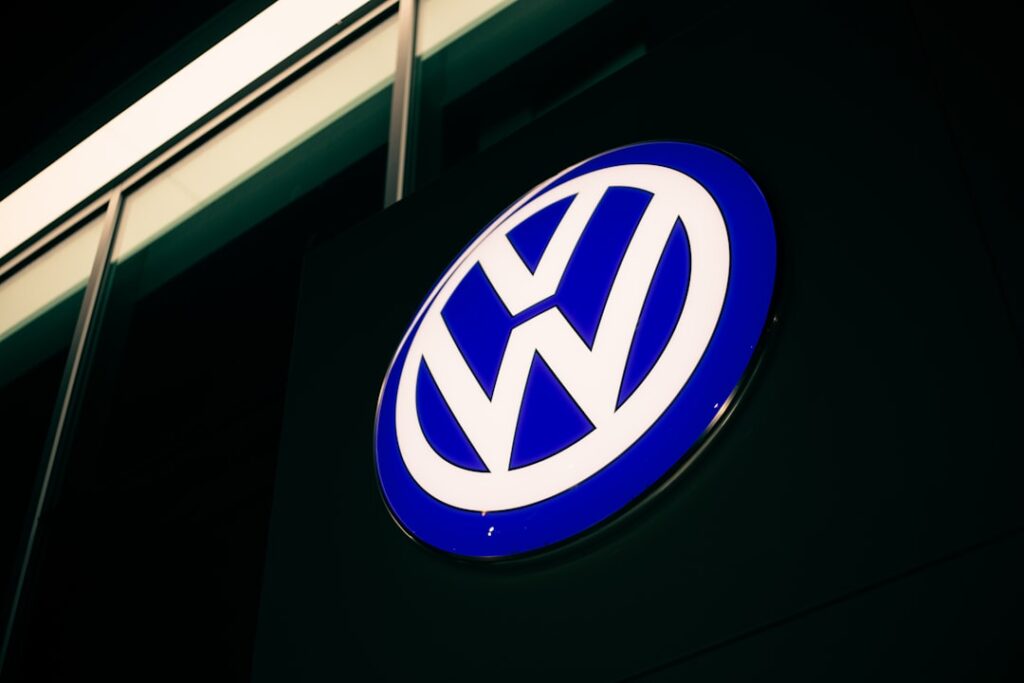 blue and white round b logo