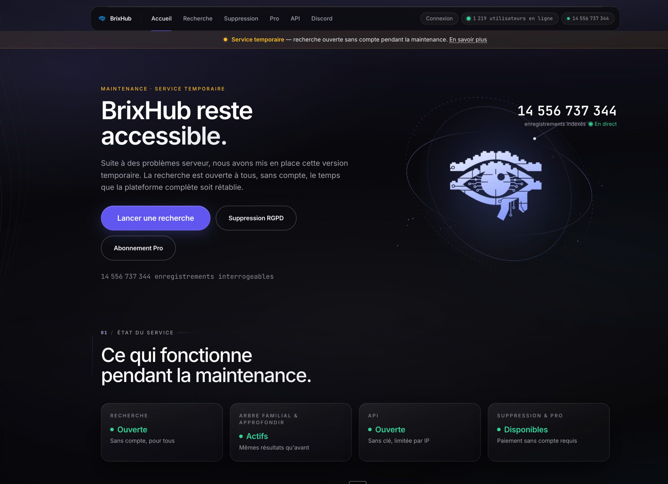 Image : capture d'écran BrixHub