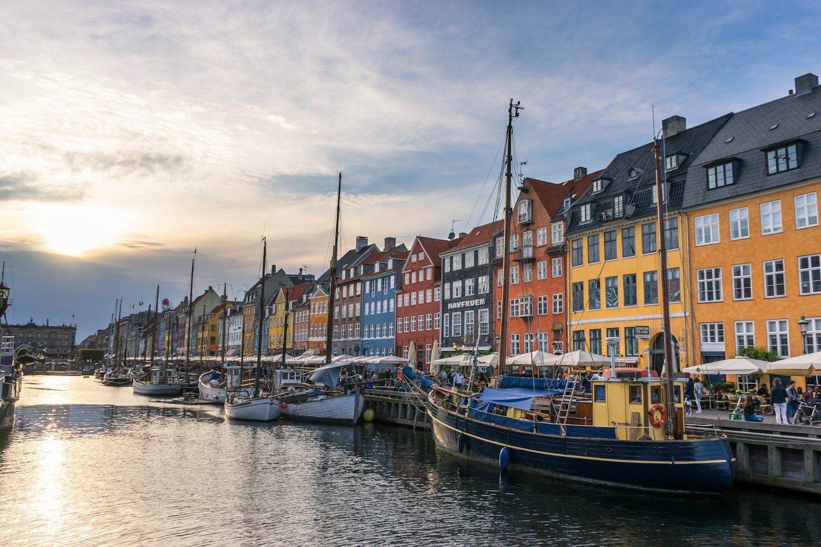 Le quartier de Nyhavn à Copenhague, au Danemark